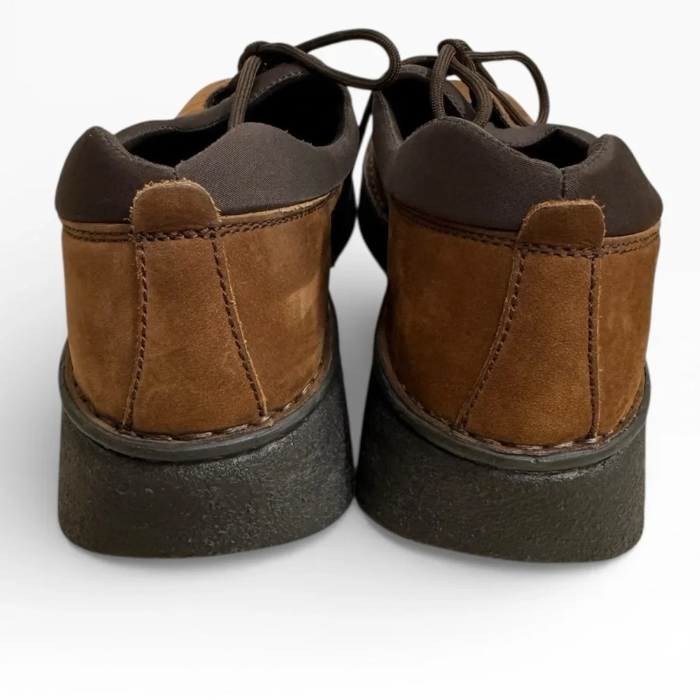 Walking Co Mens Size EU 45 US 11 Brown Suede Lace Up Comfort Shoes Casual